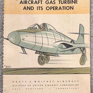 1951 Pratt Whitney Aircraft Gas Turbine Engine Op Man Installation Engineering